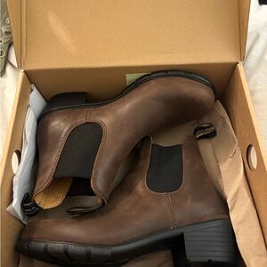 Brown Leather Ankle Boots